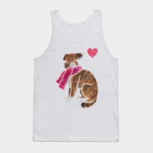 Watercolour Borzoi Tank Top